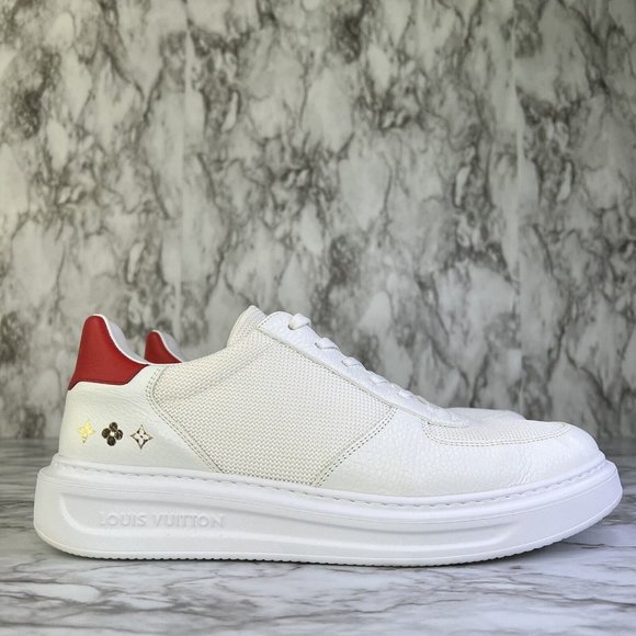Louis Vuitton Beverly Hills Sneakers Shoes Men Size 9 LV Fits 10US Leather